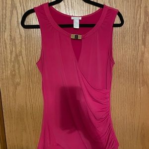 🌟2/$20 Bundle🌟 Cache hot pink sleeveless top. Size Medium